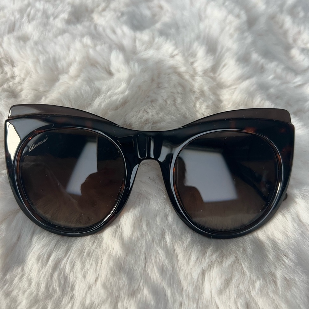 Gucci dark brown Cat-Eye Sunglasses